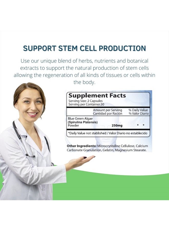 Bioxtron Natural AFA Stem Cell Supplement-60 capsules - Image 5