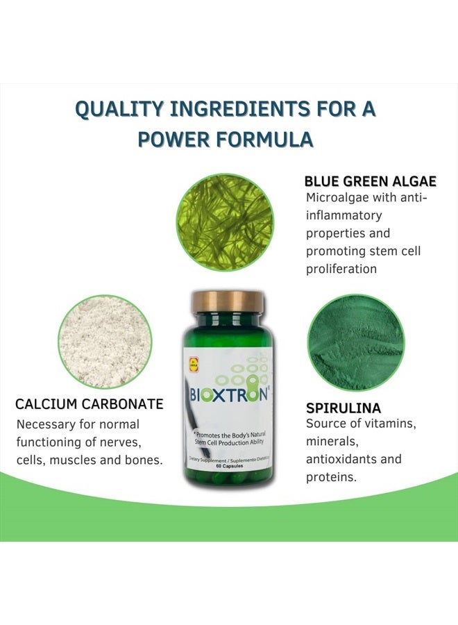 Bioxtron Natural AFA Stem Cell Supplement-60 capsules - Image 4