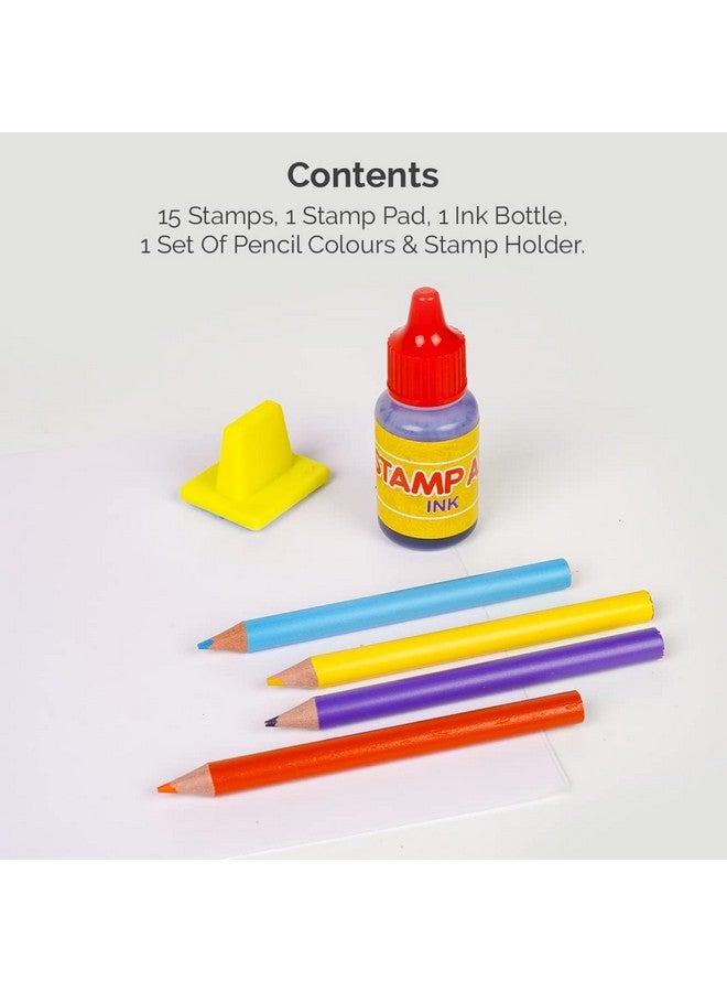Ratna's Stamp Art Number Stamping & Coloring Learning Educational Set for Kids 3+ Years - Image 3