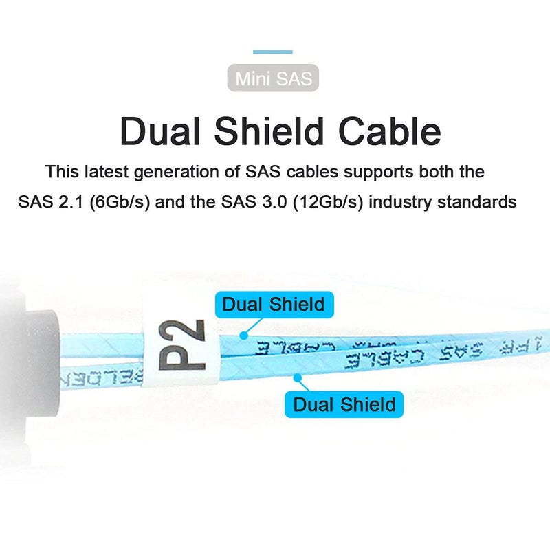 Chenyang SFF-8087 Mini SAS 36Pin Male to Mini SAS 36Pin SFF-8087 Male Server Hard Disk Raid Data Internal Cable 70cm - Image 3