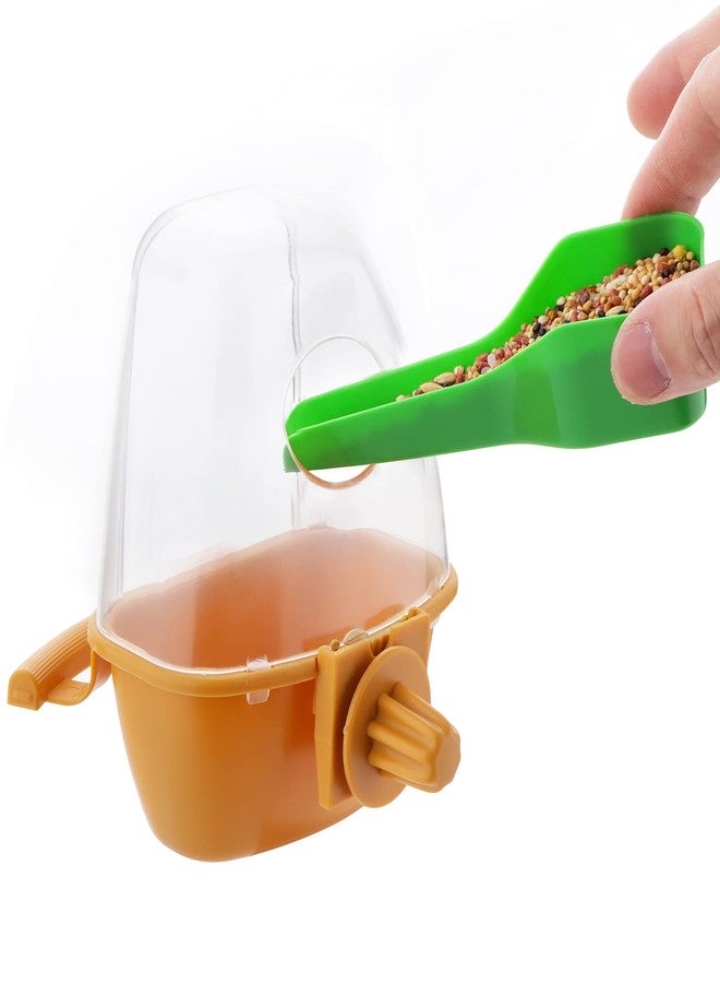 DQITJ 2 Pcs Small Bird Slot Feeder No Mess Cage Hanging Feeder Cup Plastic Food Feeding Box - Image 3