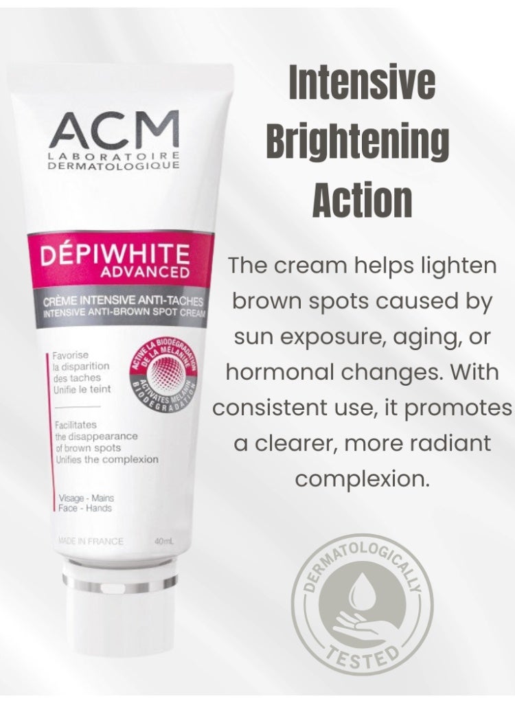ACM Laboratoire dermatologique ACM Depiwhite Advanced Intensive Anti-Dark Spot Cream 40ml – Brightening Cream for Dark Spots, Hyperpigmentation & Uneven Skin Tone - Image 4