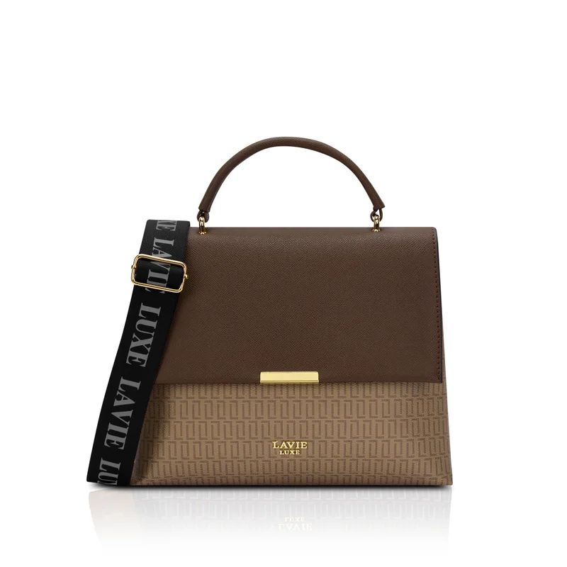 لافي حقيبة يد نسائية فاخرة مون مارش  قهوة