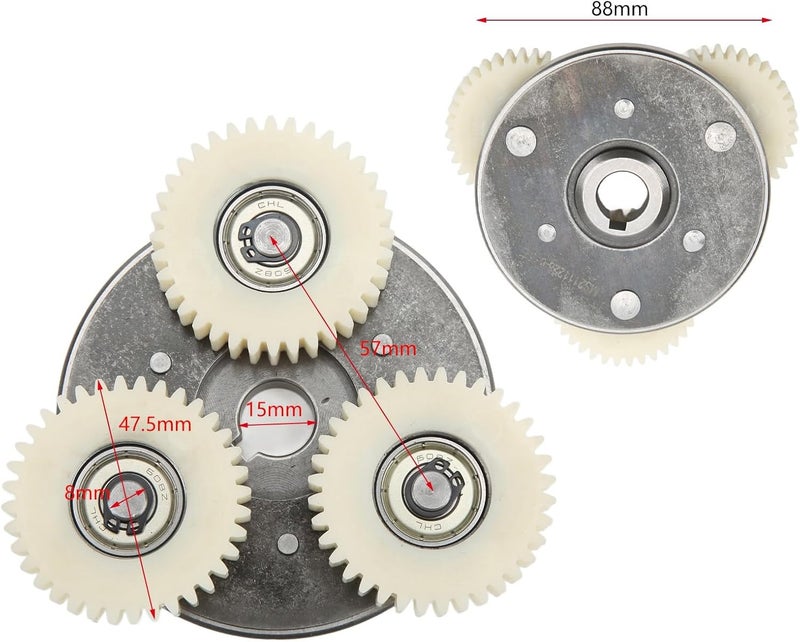 Estink E Bike Motor Gear Clutch Kit - 500W E Bike Motor Gear Clutch Kit with 36T Nylon Gears for Bafang Electric Bike - Image 5