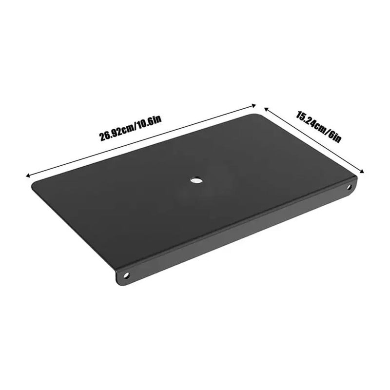 Monitor Mount Reinforcement Plate For Thin Glass And Fragile Desktops Black - Image 4
