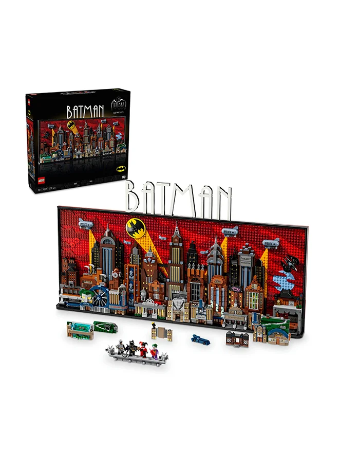 ليغو DC Batman: The Animated Series Gotham City Set, Advanced Model Kit for Adults to Build, with The Joker, Catwoman & Harley Quinn Minifigures, Super-Hero Gift for Men, Women, Him or Her 76271