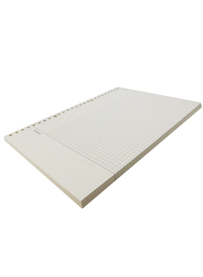 Zelten 2 Pack A4 90 Sheets/180 Pages Connell Loose Leaf Punched Paper Refills Paper for 30 Hole Binder Personal Organizer Diary Notebook Refillable Planner - Image 4