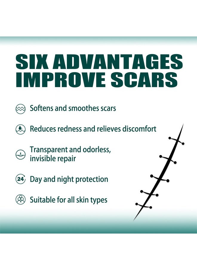 EELHOE - Silicone Scar Sheets (Scar Roll-4*150cm), Silicone Scar Tape, Reusable Silicone Scar Tape, Beauty Patch Scar Patch, Scar Removal Away Strips for Keloid, C-Section, Surgery, Burn, Acne et - Image 1