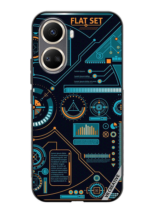 VR CREATIVE Protective Case Cover For Huawei Nova 10 SE Abstract Design Multicolour - Image 1