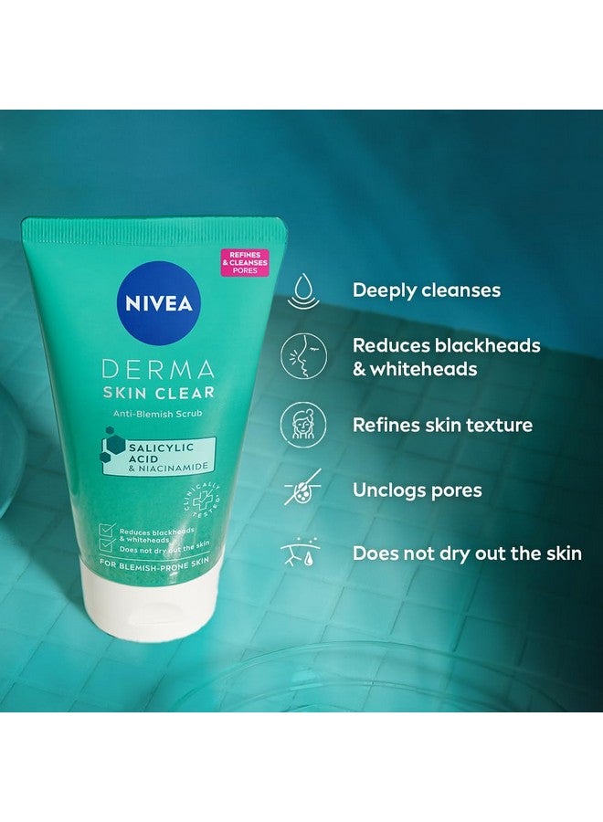 Nivea Derma Skin Clear Anti-Blemish Scrub With Salicylic Acid & Niacinamide Reduces Blackheads - Image 4