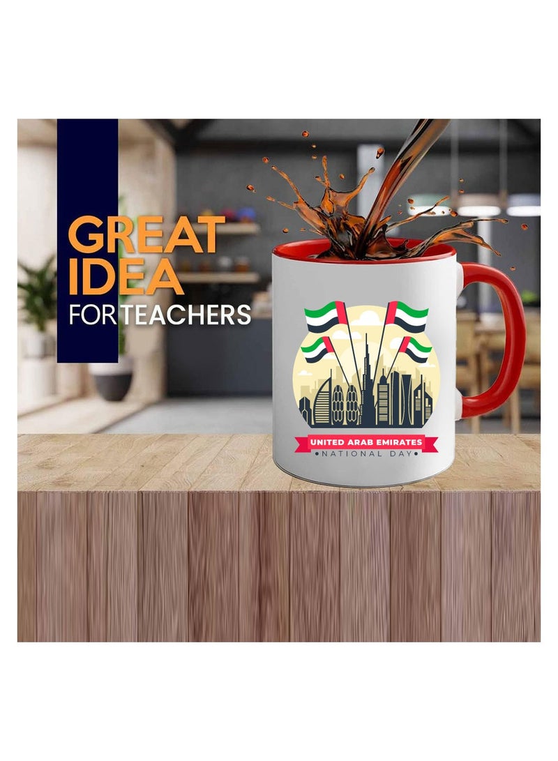 UAE National Day Two Tone Ceramic Mug - A Nation Where Dreams Come True - Gifts for UAE National Day - Image 3