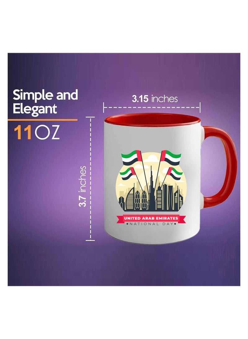 UAE National Day Two Tone Ceramic Mug - A Nation Where Dreams Come True - Gifts for UAE National Day - Image 2
