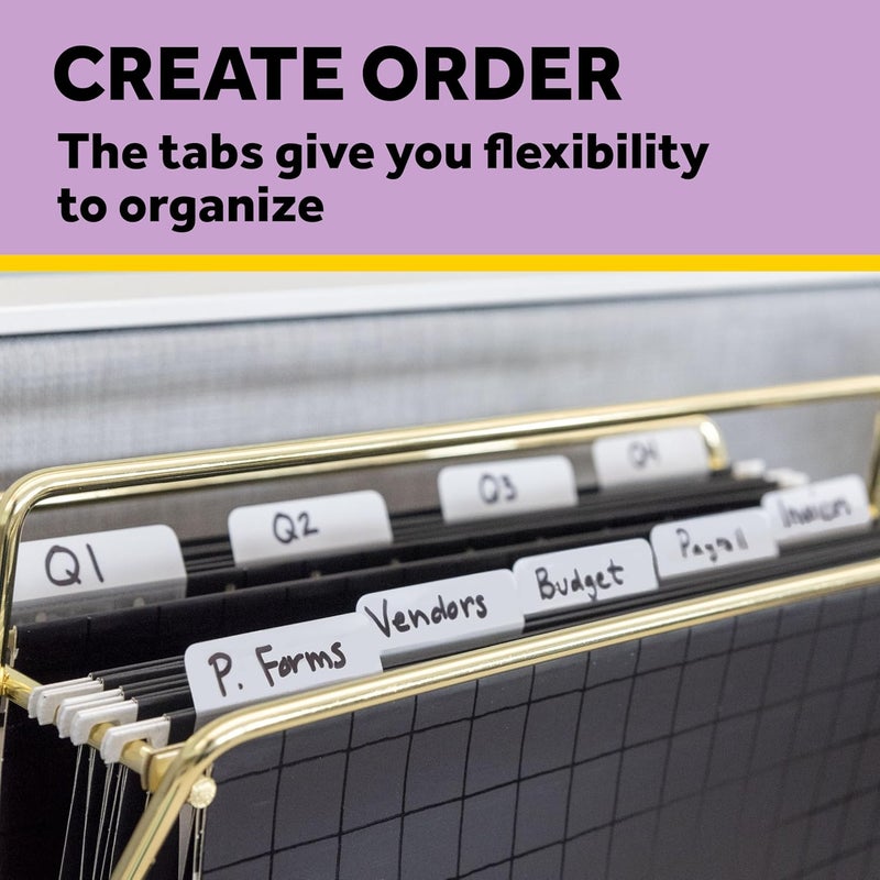 Post It Tabs, 1 in Solid, Aqua, Lime, Yellow, Red, 22/Color, 88/Dispenser (686-ALYR1IN) - Image 4