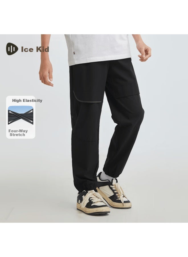 Souhait Four-way Stretch Long Pants Waterchild Kids Lightweight Summer New Boys And Girls Physical Mosquito-repellent Pants - Image 1