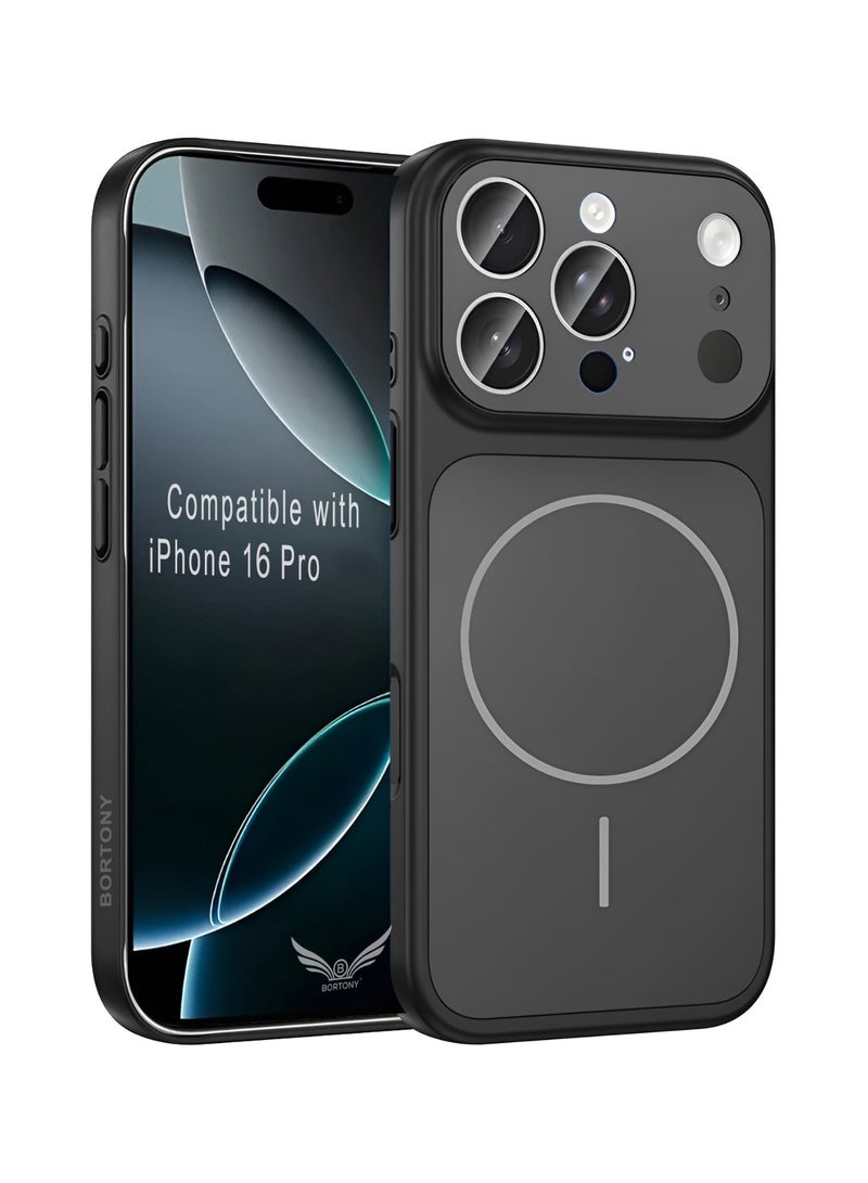 BORTONY iPhone 16 Pro Magsafe Case Ultra Thin Mate Cover for iPhone 16 Pro Camera Protection Slim Design Hard Phone Case for iPhone 16 Pro 6.3 inch - Image 1