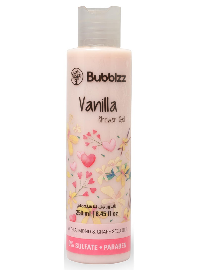 Bubblzz Vanilla Shower Gel 250ml - Image 1