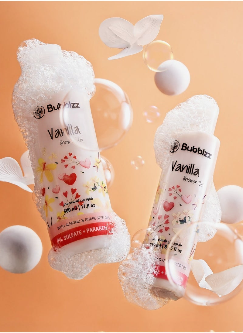 Bubblzz - Vanilla Shower Gel 250ml - Image 1