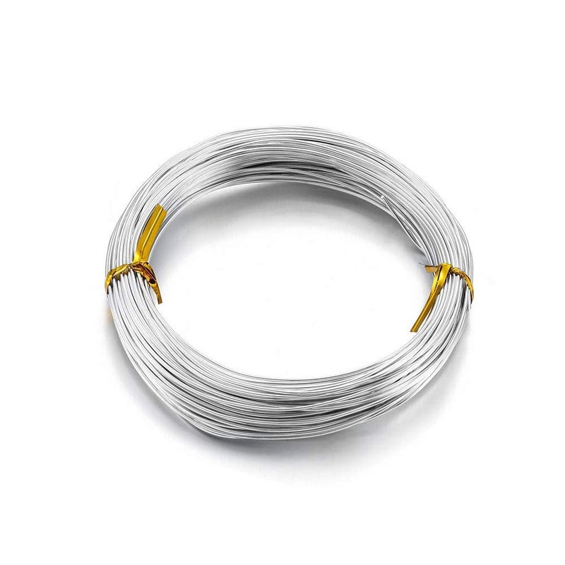 Star Quick Links 1mm Aluminium Art and Craft Wire for Jewellery Making, Flower Decoration and Floral Arrangement (20 Mtrs, Aluminium 0.5 mm) - Image 1