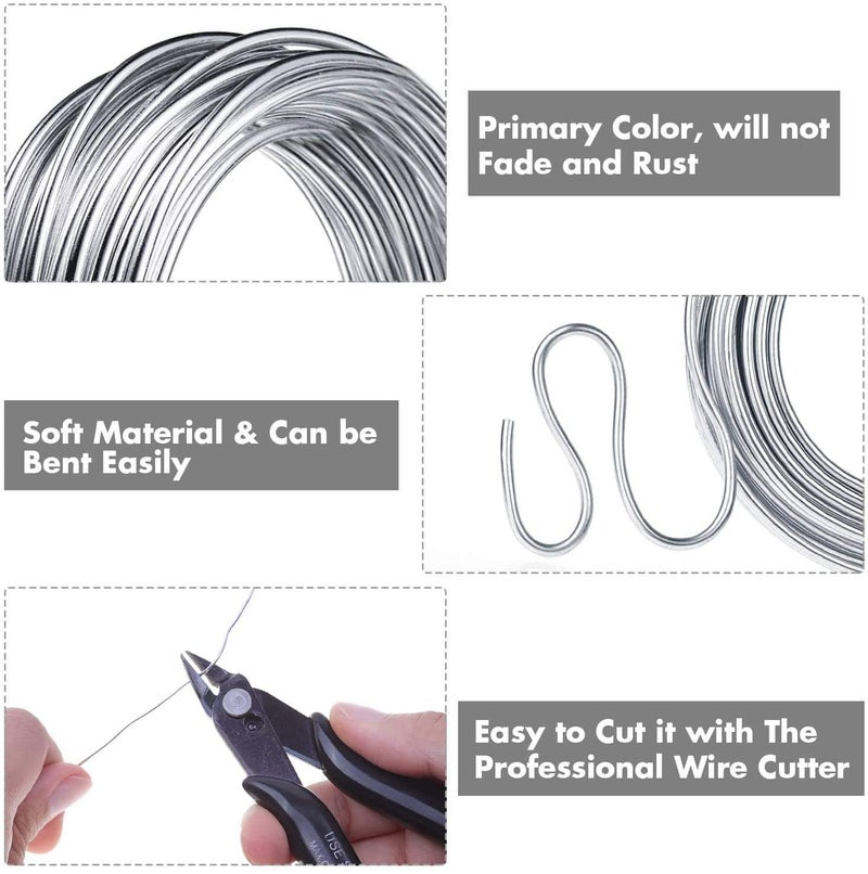 Star Quick Links 1mm Aluminium Art and Craft Wire for Jewellery Making, Flower Decoration and Floral Arrangement (20 Mtrs, Aluminium 0.5 mm) - Image 3