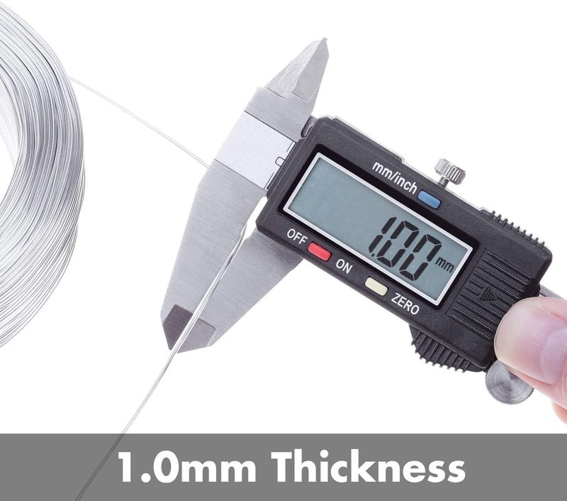Star Quick Links 1mm Aluminium Art and Craft Wire for Jewellery Making, Flower Decoration and Floral Arrangement (20 Mtrs, Aluminium 0.5 mm) - Image 2