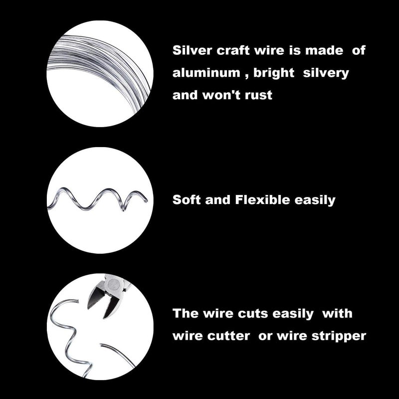 Star Quick Links 1mm Aluminium Art and Craft Wire for Jewellery Making, Flower Decoration and Floral Arrangement (20 Mtrs, Aluminium 0.5 mm) - Image 4