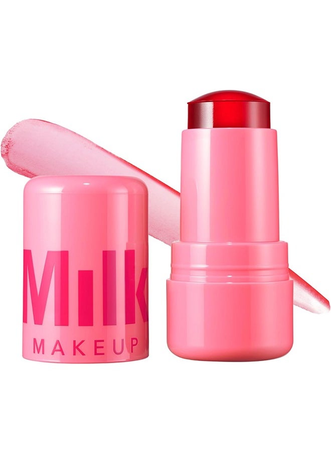 MILK MAKEUP - Cooling Water Jelly Tint Lip + Cheek Blush Stain, Blush Stick for Cheeks, Jelly Blush Stick, Longlasting Non-Stick, Paraben-Free, 0.17 oz (Chill) - Image 1