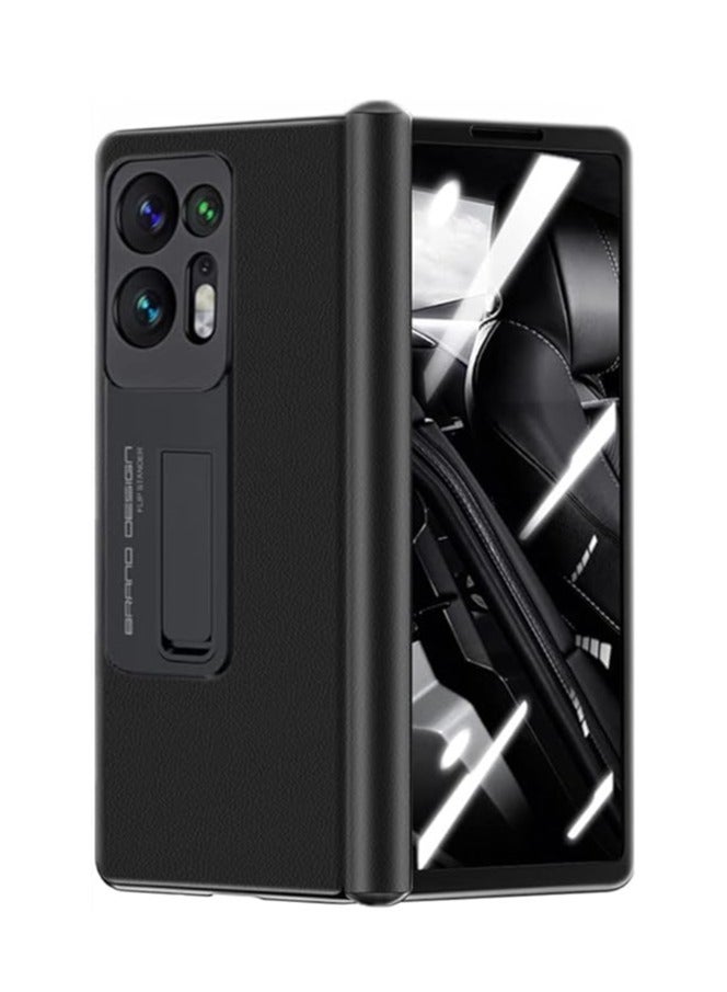 OPPO Find N2 5G leather case holder phone case, supporting frame OPPO Find N2 phone hinge cover - Image 1