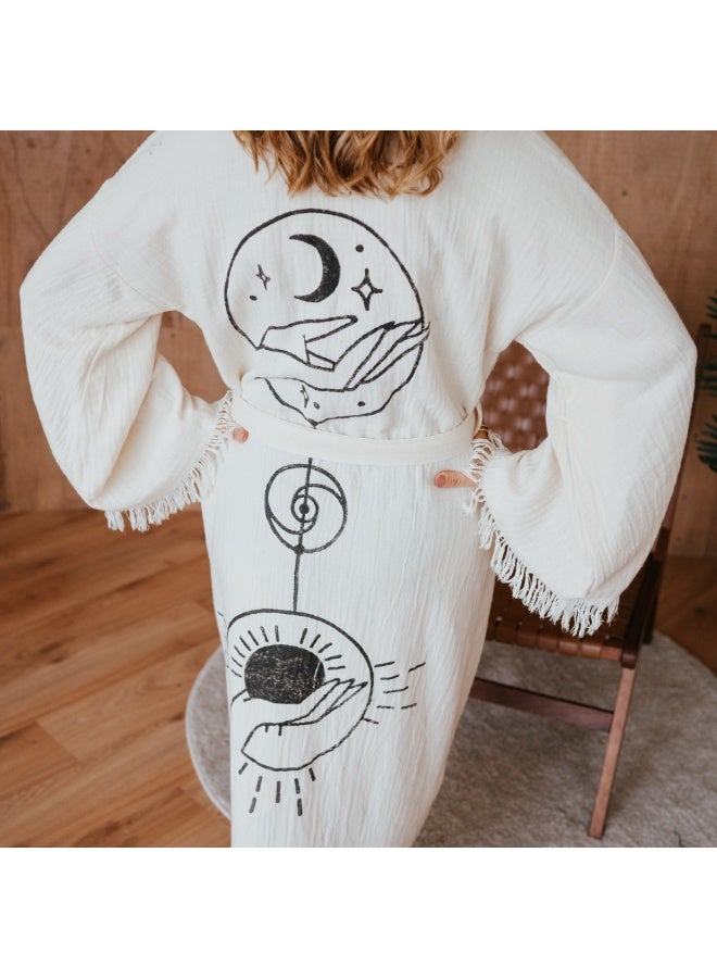 COTTON KAFTAN- SUN & MOON LOVE