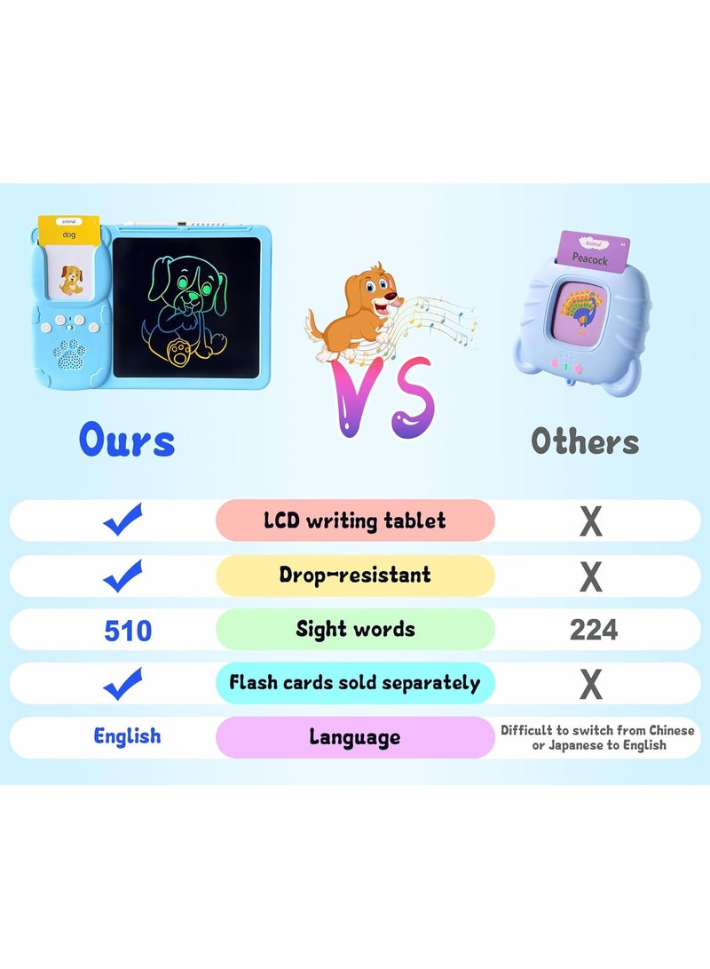 Arabic Writing Tablet  FlashCards Learning Toys(3-12 Years), The Arabic Writing Tablet, 255PCS Audible Flashcards Educational Arabic Talking Toys with 510 Words (510 Words - Blue Tablet) - Image 5