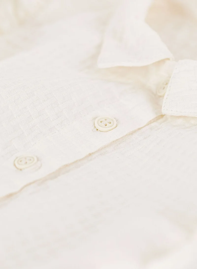 Petit Bateau Kids Frill Midi Dress