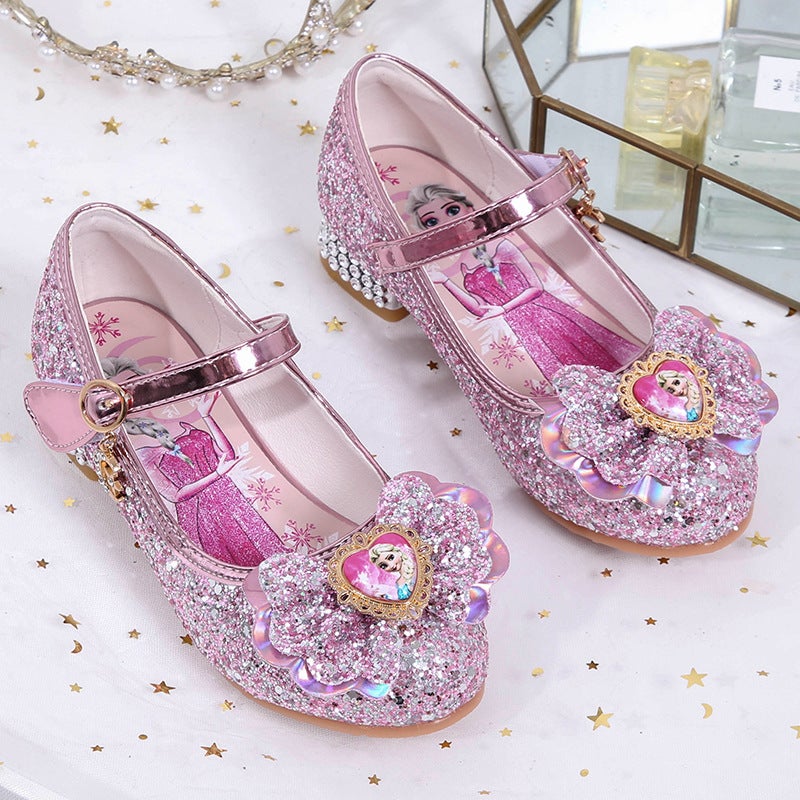 Girls Butterfly Flats, Magic Tape Pink