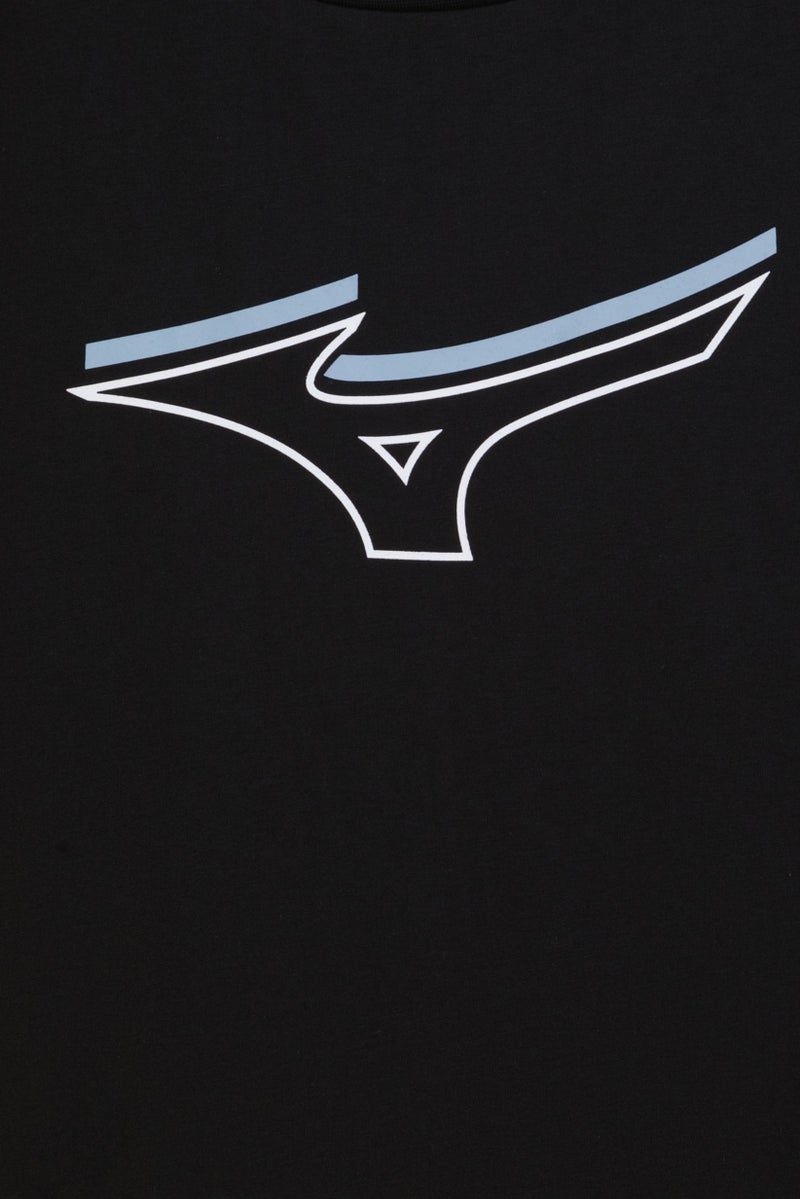 Mizuno Men Sportswear Fit Short Sleeve Outdoor T-Shirt, Black - Image 5
