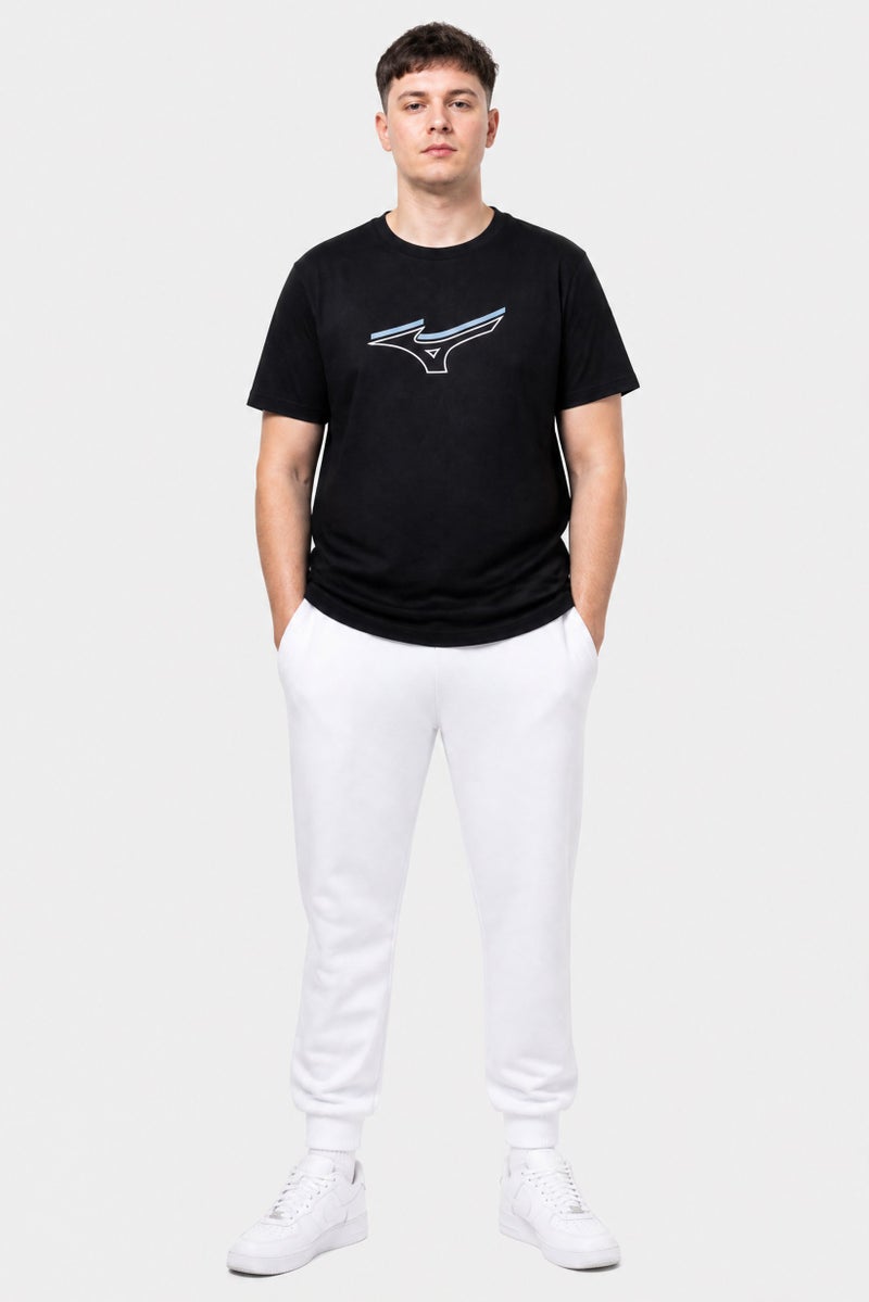 Mizuno Men Sportswear Fit Short Sleeve Outdoor T-Shirt, Black - Image 2