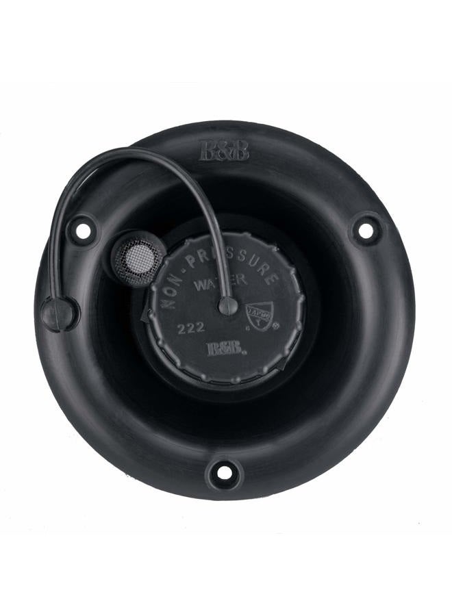 RecPro RV Round Fresh Water Gravity Fill Hatch Inlet | RV Water Fill Hatch | Camper Water Inlet Hatch | Trailer Water Fill Hatch Inlet (Black, No Quick Fill) - Image 2
