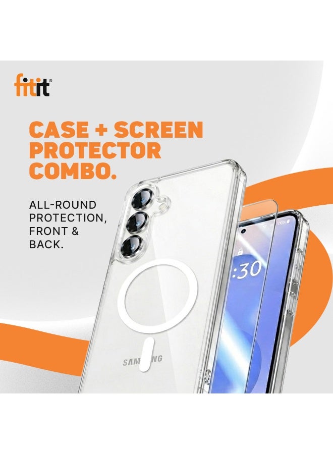 FITIT Samsung S26 Magnetic Phone Case - Slim Shockproof with 36 N52-Grade Magnets, Anti-Scratch & Anti-Yellowing, Wireless Charging Compatible - fitit - Image 5