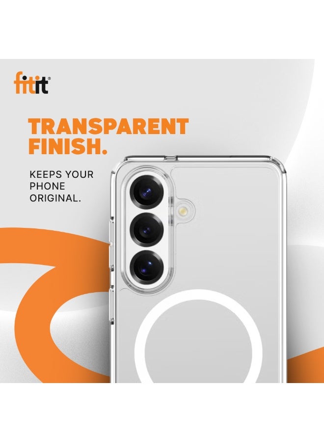 FITIT Samsung S26 Magnetic Phone Case - Slim Shockproof with 36 N52-Grade Magnets, Anti-Scratch & Anti-Yellowing, Wireless Charging Compatible - fitit - Image 4