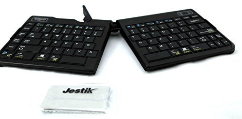 Goldtouch Go!2 Wireless Bluetooth Mobile Keyboard - PC & Mac GTP-0044W Plus Jestik Microfiber Cloth - Value Bundle - Image 2
