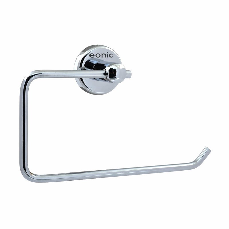 eonic eonic Stainless Steel Napkin Holder for Bathroom Wall Mounted Towel Ring Hanger for Kitchen and Wash Basin Chrome Finish  - Image 1