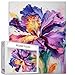 Aihonmin Iris L Flower Jigsaw Puzzles for Adults 1000 Pieces Purple Blossom Floral Painting Jigsaw Puzzle Watercolor Craft Puzzles for Home Decoration Gifts Family Puzzle Perfect for Game Nights 27 x 20 - Image 2
