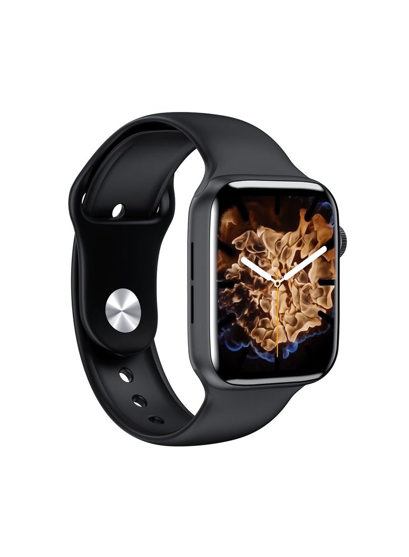 GULFLINK Full screen Smart Watch Wirless Charging Silicone Band Android and IOS System Support - Image 1