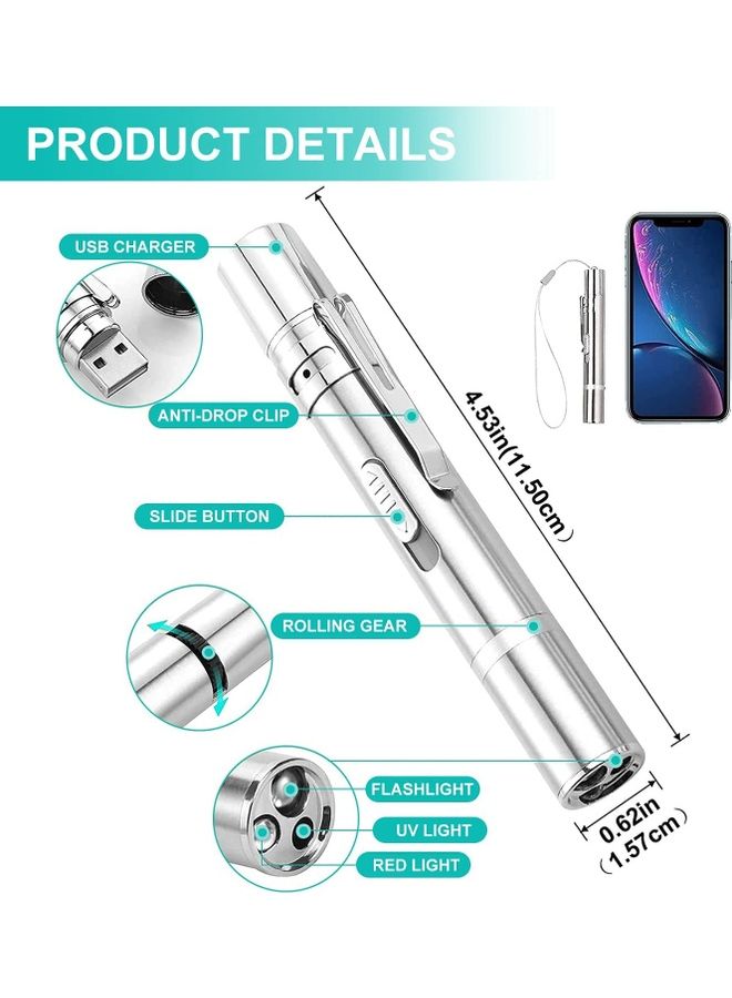 Arabest LED Laser Light Pointer Silver - Image 4