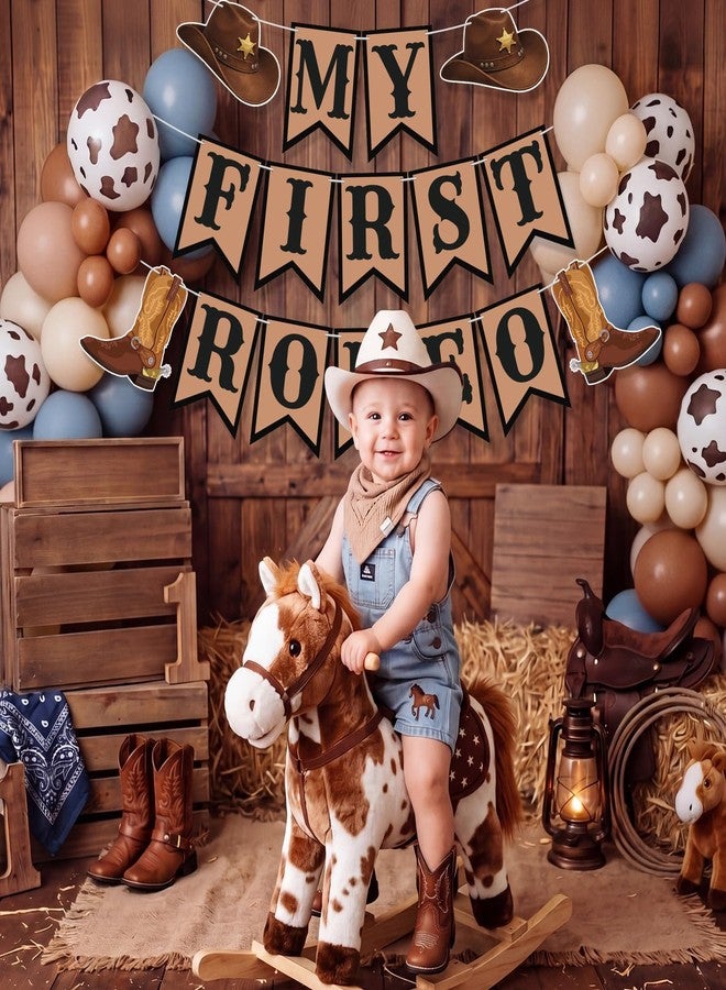 Maitys Western My First Rodeo Birthday Banner Cowboy Hat Boot Cutouts - Image 5