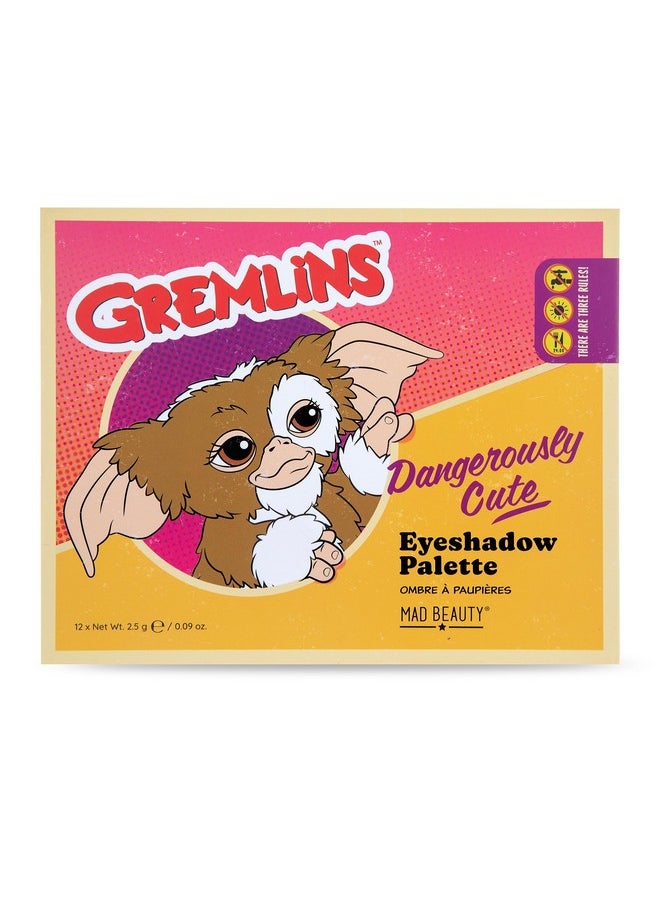 Mad Beauty Warner Bros Gremlins Eyeshadow Palette Lid Mirror Travel Ready Metallic Shimmers Pressed Glitter  - Image 3