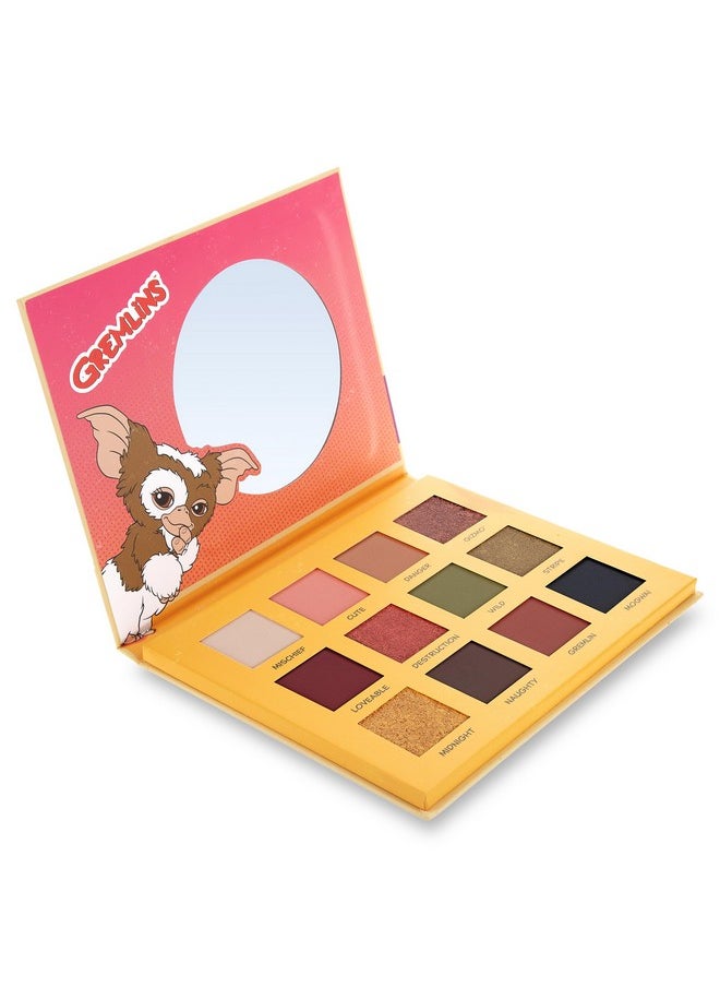 Mad Beauty Warner Bros Gremlins Eyeshadow Palette Lid Mirror Travel Ready Metallic Shimmers Pressed Glitter  - Image 2