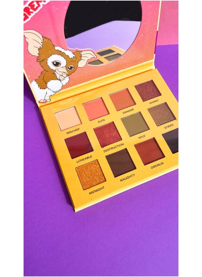 Mad Beauty Warner Bros Gremlins Eyeshadow Palette Lid Mirror Travel Ready Metallic Shimmers Pressed Glitter  - Image 5