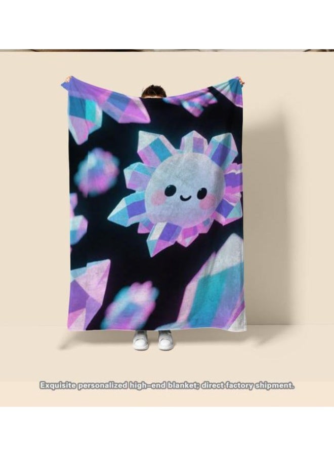 عام بطانية رقيقة من الفانيلا الكرتونية للأطفال والرضع (دافئة ومريحة، ومناسبة للنوم والألعاب) 70 سم * 100 سم - Image 2