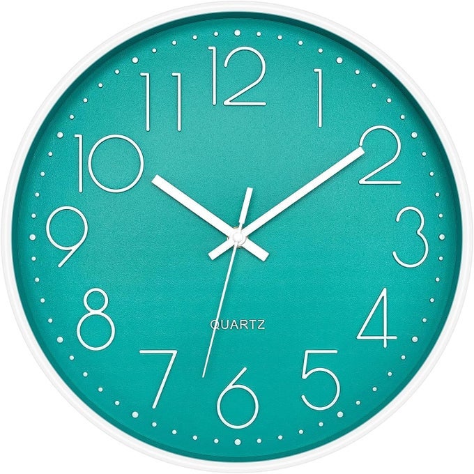 WALL CLOCK 12" SILENT QUARTZ DECORATIVE LATEST WALL CLOCK NON-TICKING CLASSIC CLOCK BATTERY OPERATED ROUND EASY TO READ FOR ROOM/HOME/KITCHEN/BEDROOM/OFFICE/SCHOOL