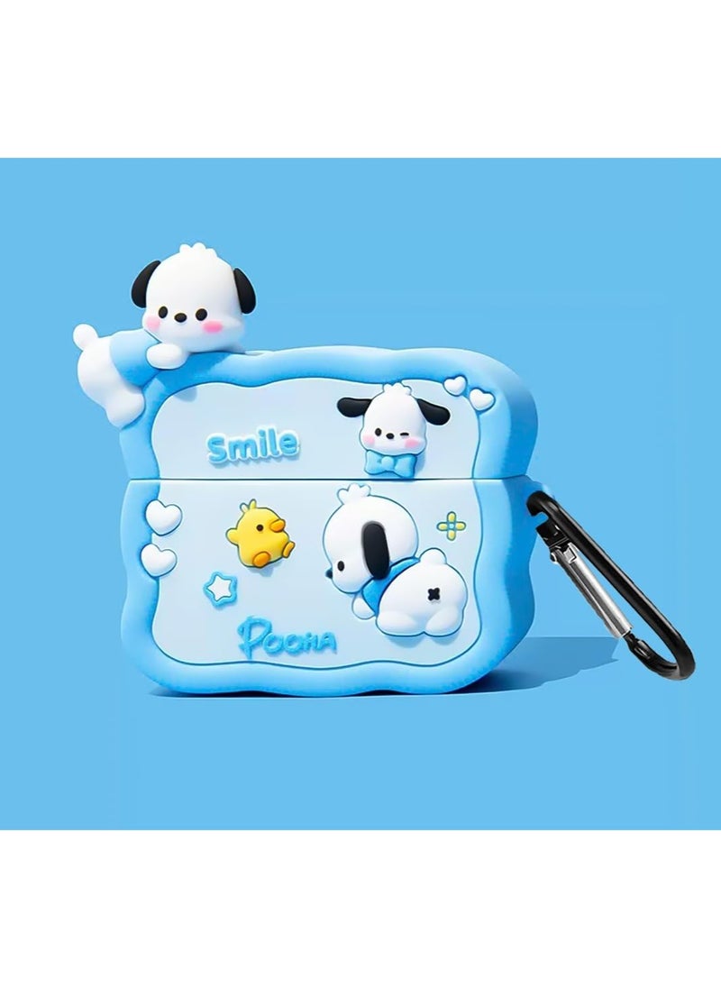 Case Soft Silicone Shockproof Cover for Apple Airpods 3 New 3D Cute Cartoon Creative Fun Case Skin with Keychain Design