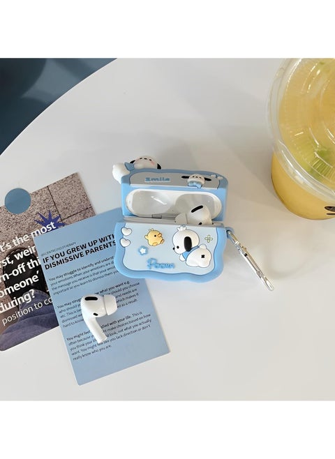 Case Soft Silicone Shockproof Cover for Apple Airpods 3 New 3D Cute Cartoon Creative Fun Case Skin with Keychain Design