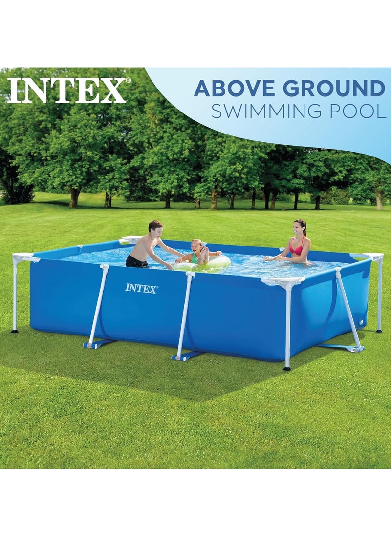 INTEX - Family Swimming Pool Rectangular Metal Frame for All Family 75x200x300cm - Image 1